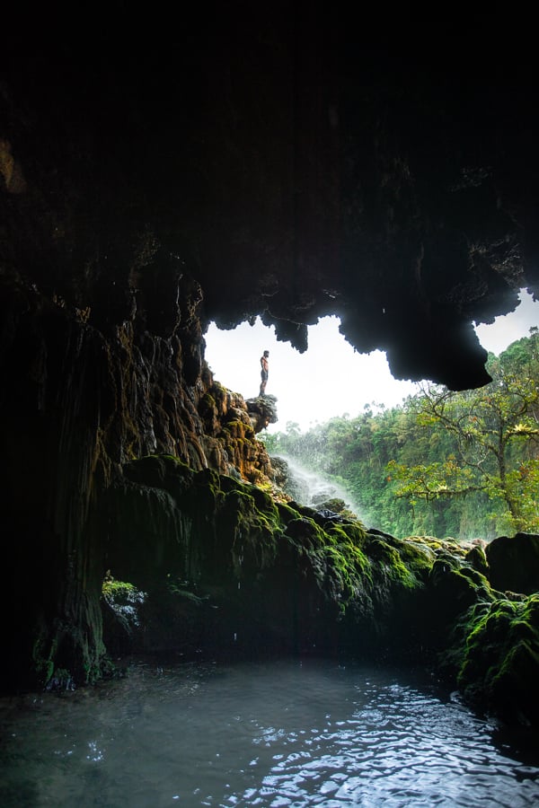 TUMPAK SEWU WATERFALL IN LUMAJANG, EAST JAVA